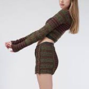 NWT Guizio Green Dolcezza mini skirt